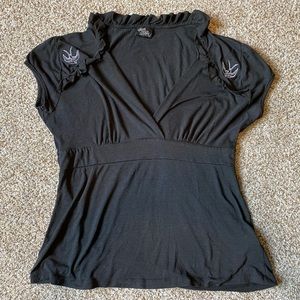 Rocksteady | Lush Sparrow Top | Size: 2X | Black